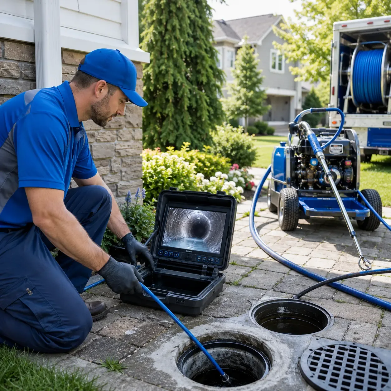 Outdoor drain cleaning professionals serving Creve Coeur, IL